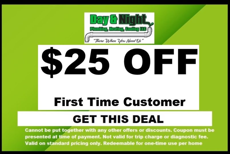 Day and Night Plumbing $25 OFF FIRST TIME CUSTOMER