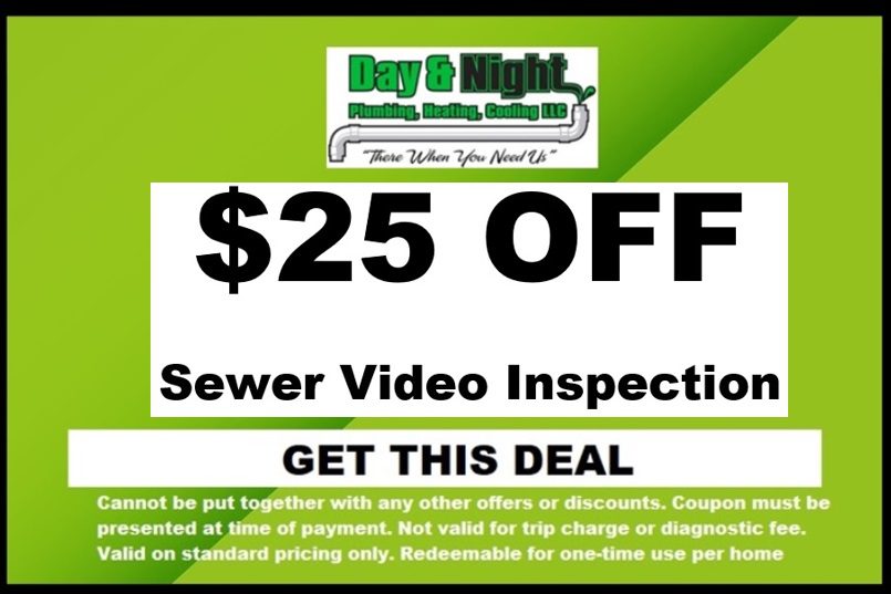 Day and Night Plumbing $25 OFF Sewer Video Inspection Coupon