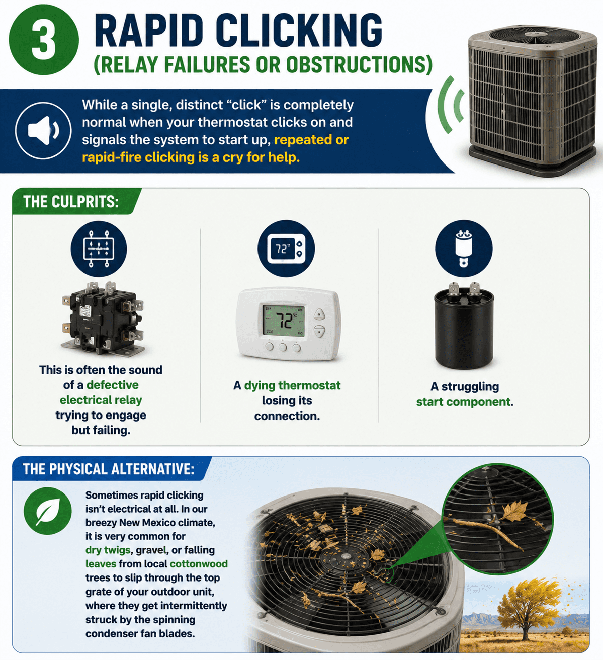 Rapid clicking HVAC troubleshooting guide